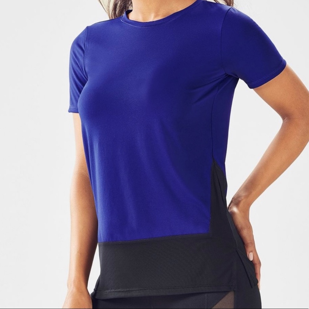 Fabletics Valencia Mesh Hem Detail Shirt